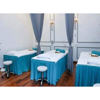 Ga giường Spa, drap giường gội, nối mi, vải thun ĐẸP nhiều màu, cần khoét lỗ báo shop Khăn Sỉ Thu Nguyễn