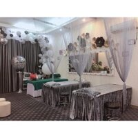 Ga giường spa, giường gội, giường nối mi chất nhung xếp ly dày 3 phân hàng cao cấp,tặng kèm vỏ gối