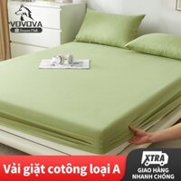 Ga giường thun lạnh VOVOVA nhiều màu trơn mềm mịn mát đủ size nệm bộ ga giường