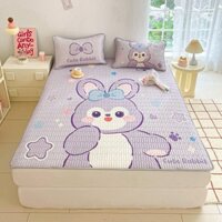 Ga gối cao su 5D vải thun tencel mềm , mát ,êm in nhiều họa tiết cute gồm 1 ga trải và 2 vỏ gối 50*70 cm