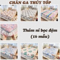 Ga gối nỉ trần phủ bèo ngắn, thảm nỉ bọc đệm trần bông viền bèo mẫu mới tặng kèm 2 vỏ gối xịn sò