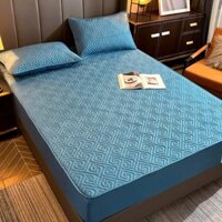 Ga Gối Phi Lụa Trần Bông Bo Chun Đệm 15CM Kích Thước 1M6 1M8 2M2 shopgagoigiare.vn