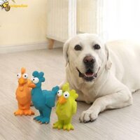Gà la hét cao su ZENPULSE, Đồ chơi cho chó kêu chống nhai linh hoạt, Phim hoạt hình dễ dàng làm sạch Mô phỏng bền bỉ Đồ chơi âm thanh bóp thú cưng Chó vừa và lớn