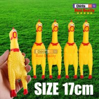 Gà La Hét SIZE 17CM - Gà Đồ Chơi Cao Su - Gà Huấn Luyện Chó