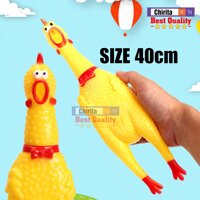 Gà La Hét SIZE 40cm - Gà Đồ Chơi Cao Su - Gà Huấn Luyện Chó