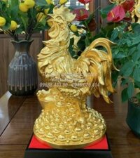 Gà Mâm Vàng cao 40cm dát vàng 9999