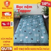 Ga nệm size 1m,1m4,1m6,1m8 - Chất vải Cotton thoáng mát, mềm mịn tuyệt đối.