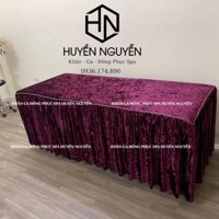 Ga Nhung Nhám Đủ Các Màu Y Ảnh Dùng Cho Giường Spa, Thẩm Mỹ, Kích Thước Theo Yêu Cầu