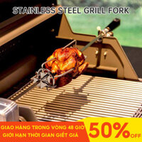 Gà Nướng Nĩa Nướng Inox BBQ Nướng Thịt Nướng Xiên Giá Thịt Bò Thổ Nhĩ Kỳ Rotisserie Dĩa Nấu Lò Nướng Phụ Kiện