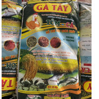 Gà Tây tôm cá, bao 25kg dạng hạt, diệt rong nhớt làm thức ăn cho tôm, cua cá quãng canh.