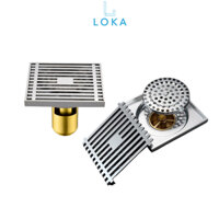 Ga thoát sàn cao cấp inox 304 thông minh phễu thoát sàn ngăn mùi  GA 05 Phi 76