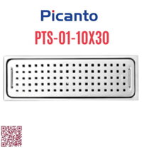 Ga thoát sàn dài SUS304 D60-90 Picanto PTS-01 10x30cm