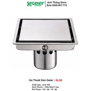 Ga thoát sàn Geler GL06