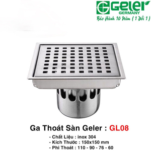 Ga thoát sàn Geler GL08