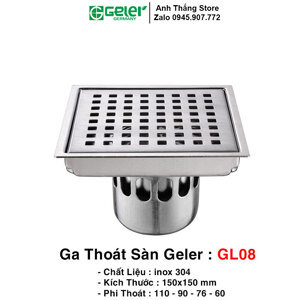 Ga thoát sàn Geler GL08