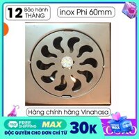 Ga thoát sàn – phễu thoát sàn INOX Vinahasa 10x10cm Phi 60mm Chống Hôi – Lọc Rác 2 lớp hiệu quả G207 (Bảo hành 12 tháng – 1 đổi 1 trong 7 ngày)