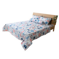 Ga trải giường cotton gấu trắng