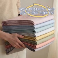 Ga Trải Giường Cotton Trơn May Một Mảnh Thân Thiện Với Da Thoáng Khí Phù Hợp Cho Ký Túc Xá Và Nhà Ở