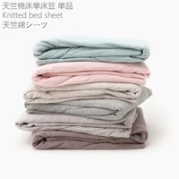 Ga Trải Giường Đơn / Đôi Bằng Cotton Màu Trơn Phong Cách Nhật Bản