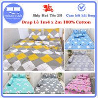 Ga trải giường ,Drap Lẻ 1m4 x 2m Cotton 100% ( không vỏ gối)
