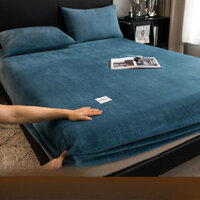 Ga Trải Giường Nhung Pha Lê Lót Nhung Mùa Đông Ga Trải Giường Nhung Nhung San Hô Bọc Toàn Bộ Một Chiếc Bọc Bảo Vệ Ga Trả