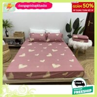 Ga trải giường poly,kích thước 1m2,1m6,1m8-được chọn nhiều mẫu-tim hồng xước