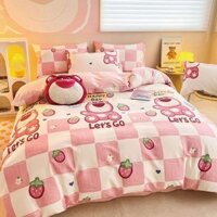 Ga Trải Giường Trẻ Em Ga Trải Giường Cotton Nguyên Chất Đơn Hoạt Hình Mẫu Giáo 1,35M m Giường Ký Túc Xá Sinh Viên Giường Đơn