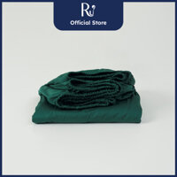 Ga Trải Giường - Vỏ Nệm Lẻ Ru9 Cotton Sateen 100 Tự Nhiên - 6 Kích Thước - 7 Màu Sắc - Dark Green Copper - 120x200