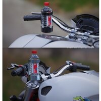 Gá treo chai nước bằng nhôm lắp ghi đông mô tô xe đạp leo núi