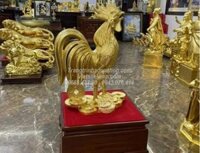 Gà Trống Đúc Dát Vàng 9999