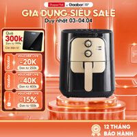 Gaabor nồi chiên không dầu dung tích 6.5L công suất 1400W điều khiển cơ học lòng nồi to AF65M-BK01A