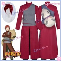 Gaara Cosplay Trang Phục Tóc Giả Bầu Túi NARUTO Gaara Trang Phục Hóa Trang Đồng Phục Trọn Bộ Anime Đảng Trang Phục