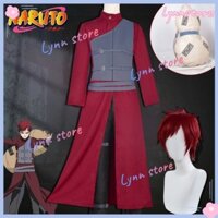 Gaara Cosplay Trang Phục NARUTO Gaara Tóc Giả Đồng Phục Bầu Túi Bộ Anime Carnival Đảng Trang Phục Hóa Trang