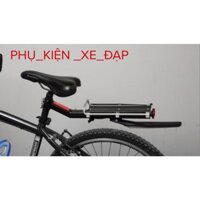 Gác baga nhôm xe đạp bắt cọc yên kèm rè