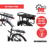 Gác baga xe đạp bắt cọc yên thiết kế các khớp nối, nhỏ gọn, bao nhẹ.