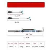 Gác cần câu đài carbon cao cấp Tab 2m1 thu gọn