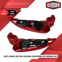 Gác Chân CNC GH-Racing Cho Dòng Xe SH ( Đỏ / Đen Bóng )