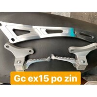 Gác chân Ex 150, Gác chân sau Exciter 150 kiểu Thailand gắn Pô Zin phụ kiện Exciter 150