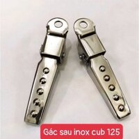 GÁC CHÂN SAU INOX CUB 125, CD, CUB 81