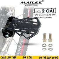 Gác Chân Sau Xe Đạp ST-512M Thép Kim Loại Gập Gọn 90° độ- Phù Hợp MTB, An Toàn Cho Trẻ Em (Bộ gồm 2 cái) - Mai Lee