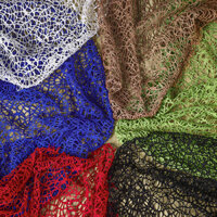 Gạc lưới rỗng không đều kết cấu cuộn dây váy DIY Quần áo may vải