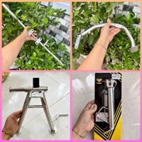 Gác máy Càng đạp thắng và Chân chống đứng hay Chân chống nghiêng inox 304 xe Dream