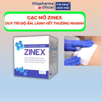 Gạc mỡ Zinex - (5 Túi) Gạc Polyester phủ vaseline kt 18x10cm - Vitapharma