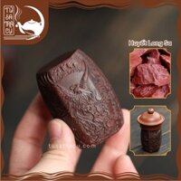 Gác nắp ấm trà họa tiết long phụng cao cấp, đế kê nắp ấm đồ chơi bàn trà cao cấp chất liệu huyết long sa