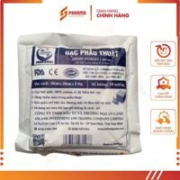 Gạc phẫu thuật An Lành 10cm x 10cm x 8 lớp – Gạc phẫu thuật tiệt trùng  – An Lành [Việt Nam] – 1 Gói x 10 miếng