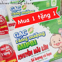 Gạc Răng Miệng Mipbi Tặng Tăm Bông Trẻ Em Siêu Tiện Lợi