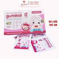 Gạc rơ lưỡi cho bé Gumi que rơ lưỡi tưa lưỡi cho bé sơ sinh gumikid gạt vệ sinh răng miệng