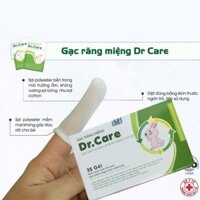 Gạc rơ lưỡi Dr.Care cho bé, vệ sinh răng miệng tưa lưỡi cho trẻ từ sơ sinh