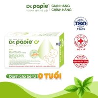 Gạc Rơ Lưỡi Dr.Papie - Làm Sạch Răng - Nướu và Khoang Miệng Cho Bé - 30 Gói / Hộp