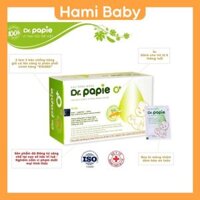 Gạc rơ lưỡi Dr.papie vệ sinh răng miệng cho bé hộp 30 miếng, date 2026 shop Hami Baby